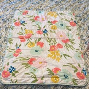 Cloud Island Floral crib sheet set and toddler blanket